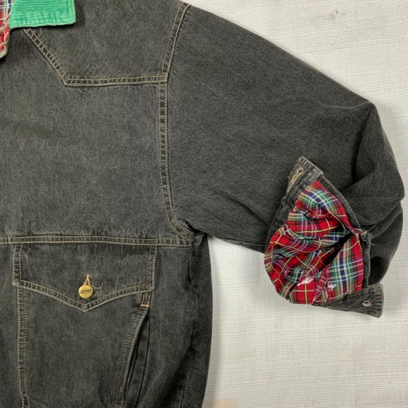 VINTAGE 80’S UNISEX ESPRIT OVERSIZED DEMIN JACKET SIZE MEDIUM - Picture 4 of 8